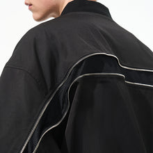 Load image into Gallery viewer, Nylon Zipper Bomber Jacket
