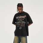 Handwritten Slogan Logo Printed Tee