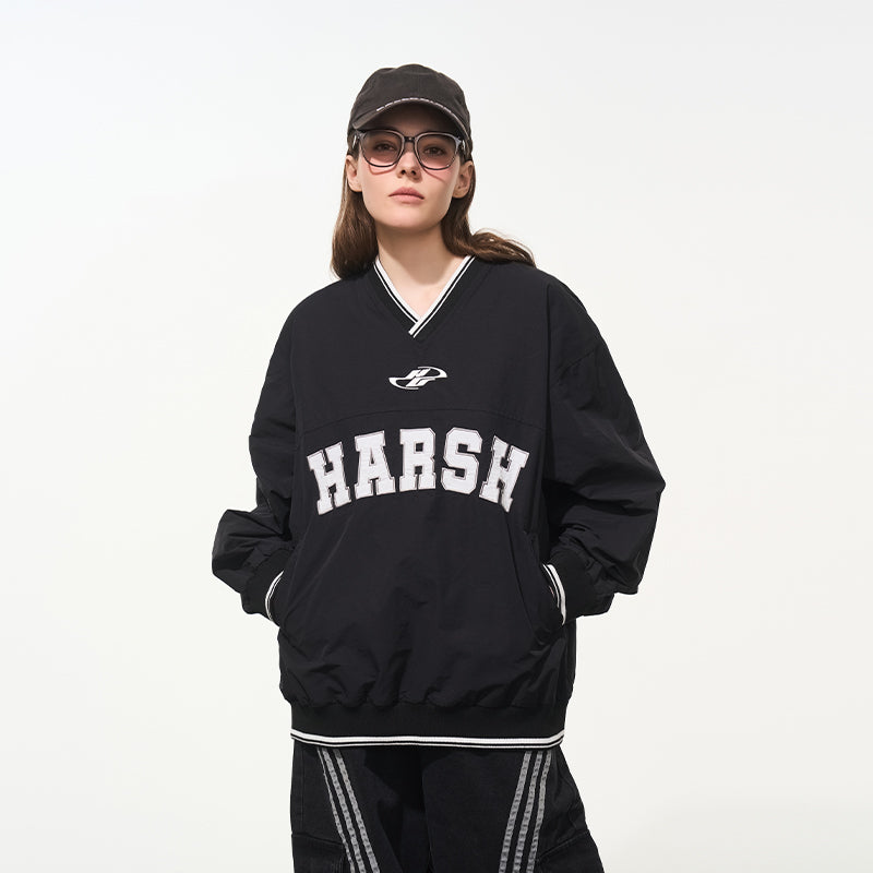 V-Neck Embroidered Baseball Jersey