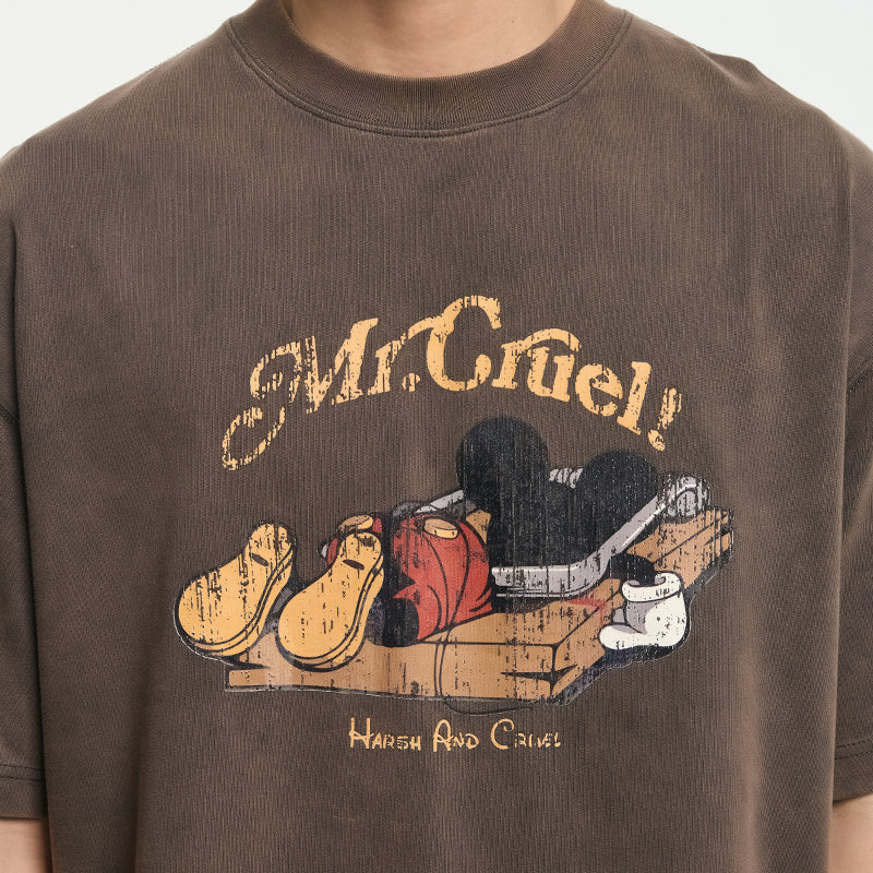Mouse Trap Washed Printed Tee