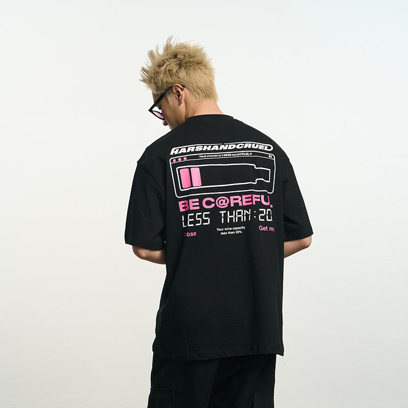 "CHARGE" Printed Logo Tee