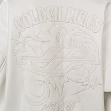 Load image into Gallery viewer, Golden Rules Embossed Leather Jacket
