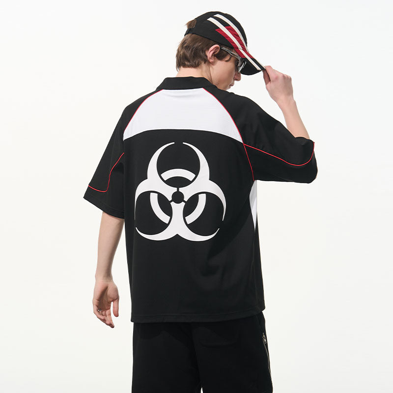 Structure Spliced Racing Tee