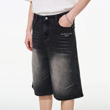 Load image into Gallery viewer, Vintage French Embroidered Cropped Jeans
