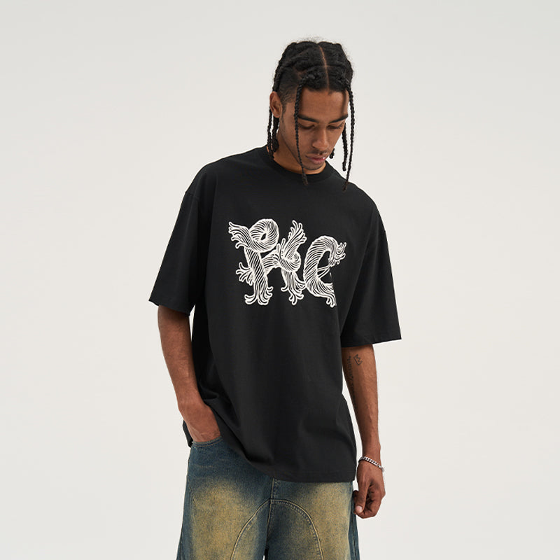 Jute String Printed Tee