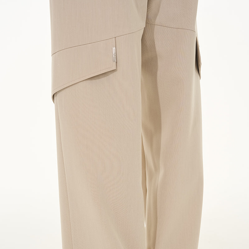 Draped Deconstructed Casual Pants