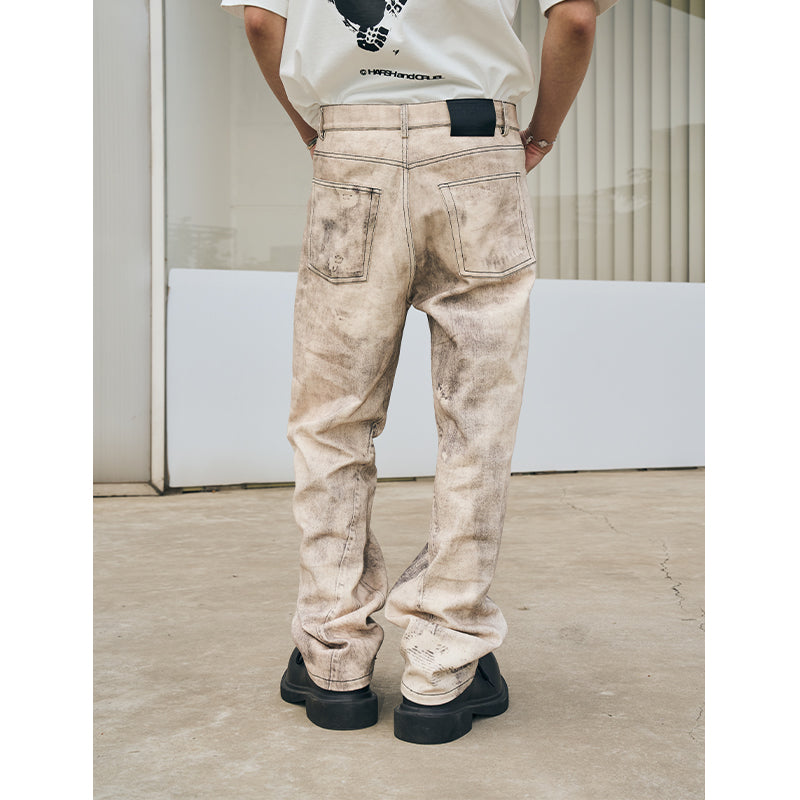 Washed Irregular Loose Denim