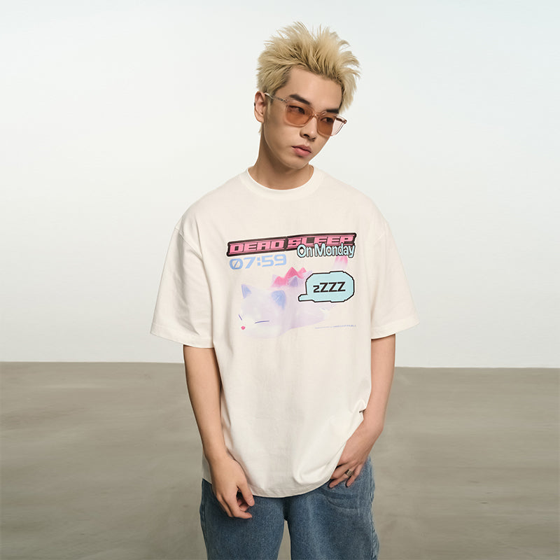 Monday Sleep Printed Tee