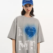 Load image into Gallery viewer, Heart Print Heavyweight Tee
