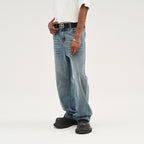 Stitch Interception Washed Denim