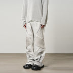 Racing Embroidered Patchwork Trousers