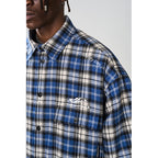 Embroidered Logo Checkered L/S Shirt