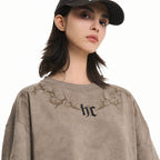 Gothic Thorn Collar Logo Tee