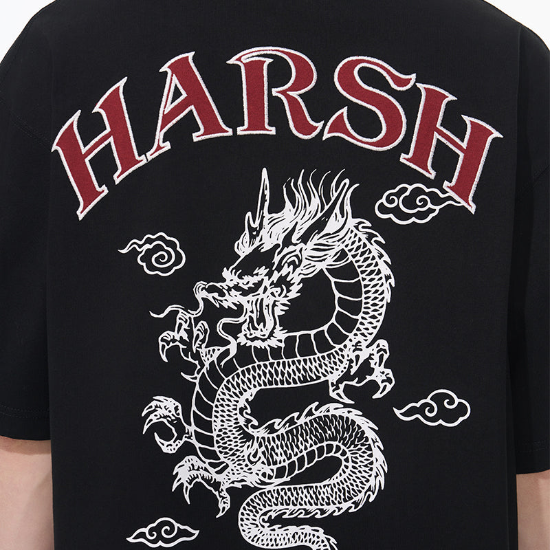 Vintage Dragon Embroidered Tee