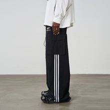 Load image into Gallery viewer, Striped Loose Cargo Trousers
