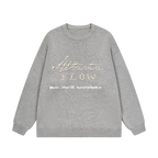 Vintage Pearl Embroidered Knit Sweater