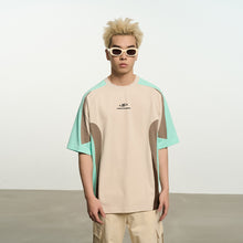 Load image into Gallery viewer, Contrast Color Stitching Logo Tee
