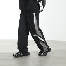 Load image into Gallery viewer, Contrast Stitched Adjustable Racing Trousers
