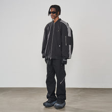 Load image into Gallery viewer, Striped Metal Logo MA-1 Jacket
