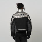 Patchwork Embroidered Racing Down Jacket