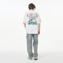 Load image into Gallery viewer, Font Art Oil Painting Floral Tee
