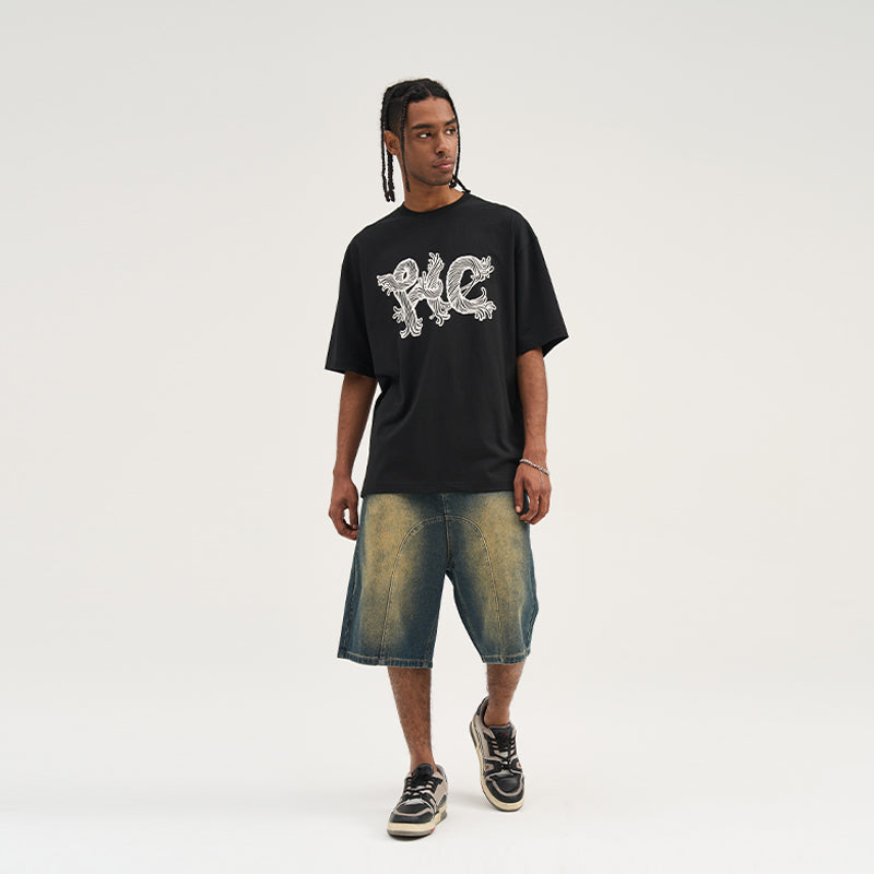 Jute String Printed Tee
