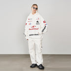 Multi Logo Racing Hoodie