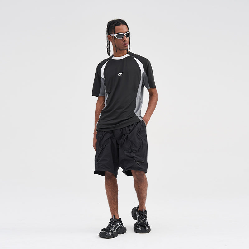 Irregular Drawstrings Minimal Shorts