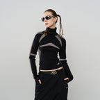 Racing Wool Knit Turtleneck