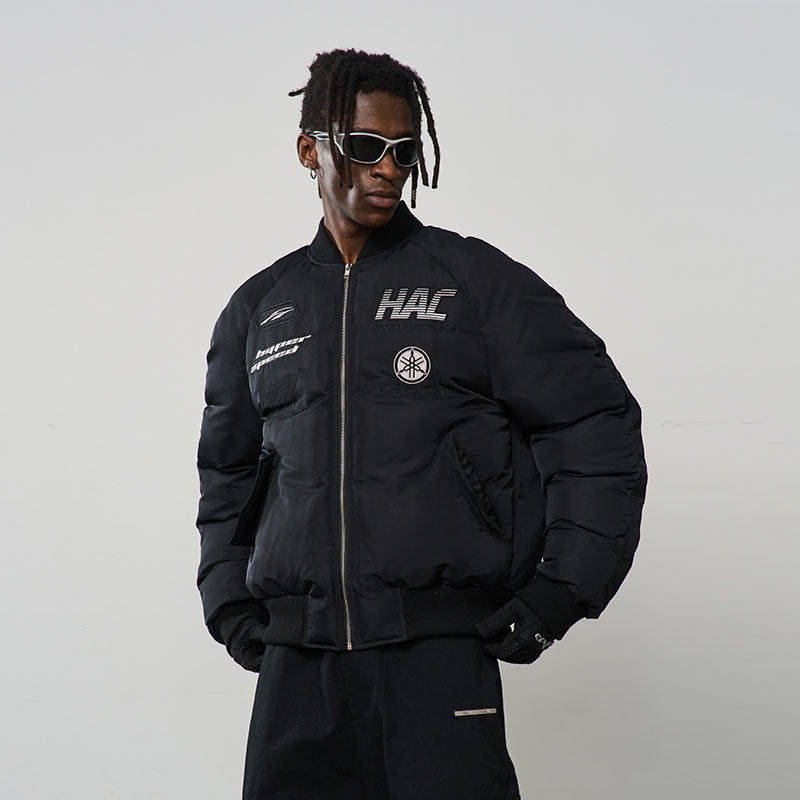 Embroidered Patches MA1 Logo Jacket – Harsh and Cruel