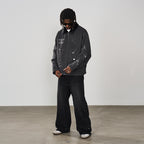Splash Ink Embroidered Loose Jacket
