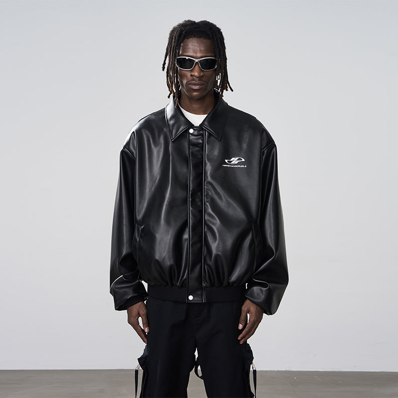 Motorcycle Loose Leather Jacket