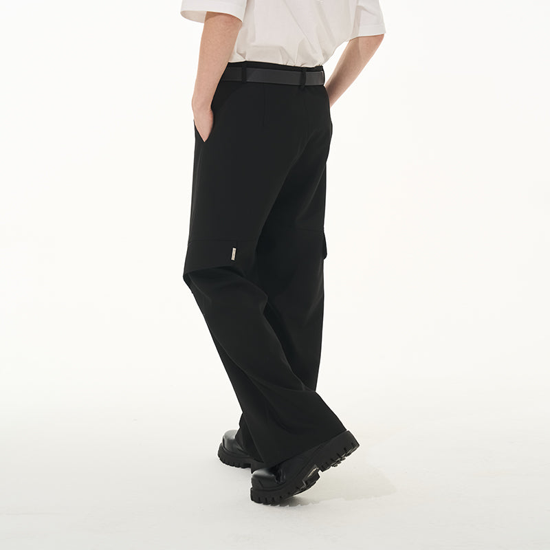 Draped Deconstructed Casual Pants