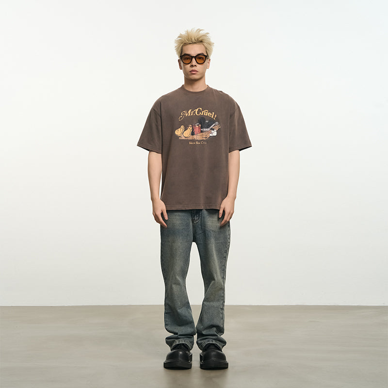 Mouse Trap Washed Printed Tee