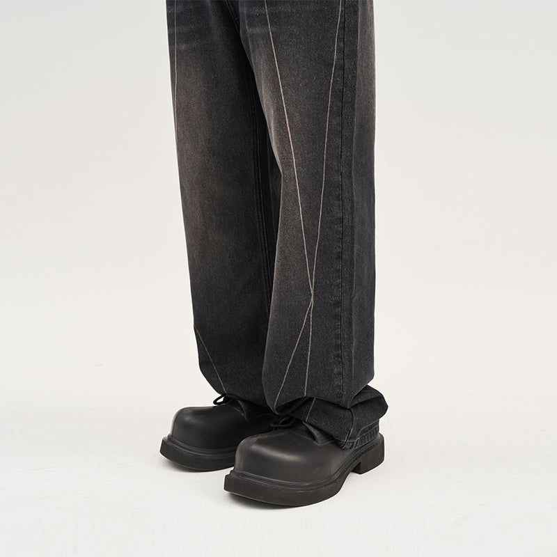 Stitch Interception Washed Denim