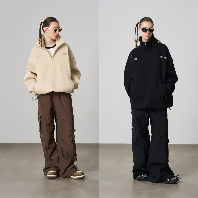 Half Zip Stitched Pullover