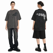 Load image into Gallery viewer, Rose Silhouette Loose Tee
