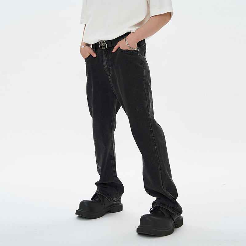 Retro Washed Straight Denim