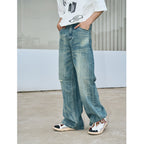 Retro Irregular Washed Denim