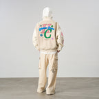 Golden Rules Embroidered Varsity Jacket