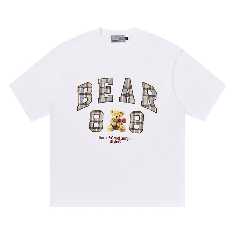 Plaid Print Teddy Bear Tee