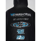 Multi Logo Washed Printed Hoodie