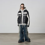 Stitching Leather Motor Jacket