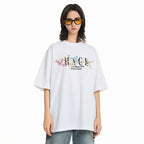 Floral Wrap Embroidered Tee