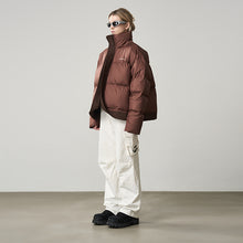 Load image into Gallery viewer, Stand Up Collar Round Down Jacket
