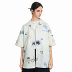 Floral Oil Painting Cuban Shirt