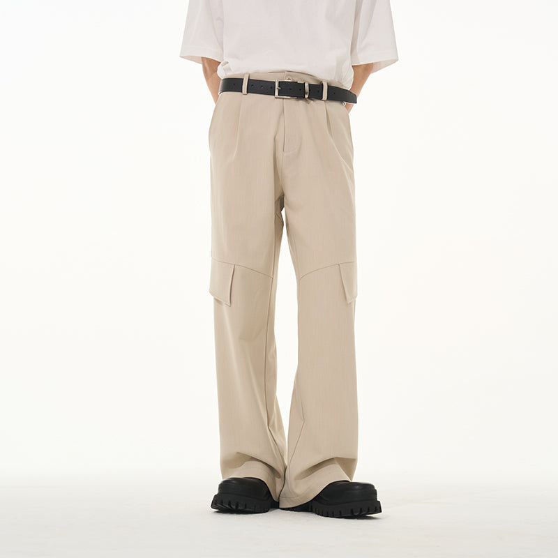 Draped Deconstructed Casual Pants