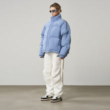 Load image into Gallery viewer, Stand Up Collar Velvet Down Jacket
