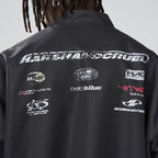 Stand Up Collar Logo Racing Coach Jacket