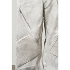 Racing Embroidered Patchwork Trousers